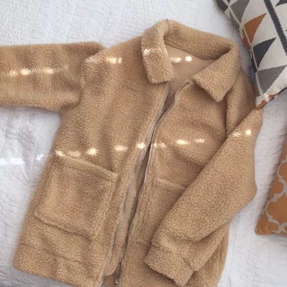 trendy fleece jacket